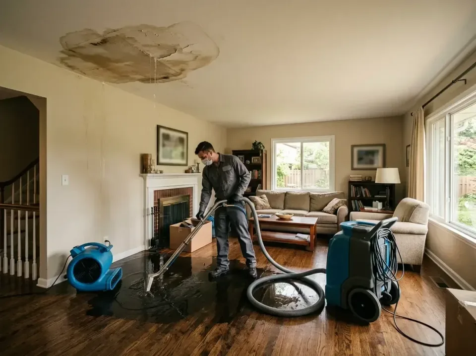 attic-pipe-burst-ceiling-drip-008 — frequently asked questions, Water Damage Restoration & Carpet Care in Cornwall, PA